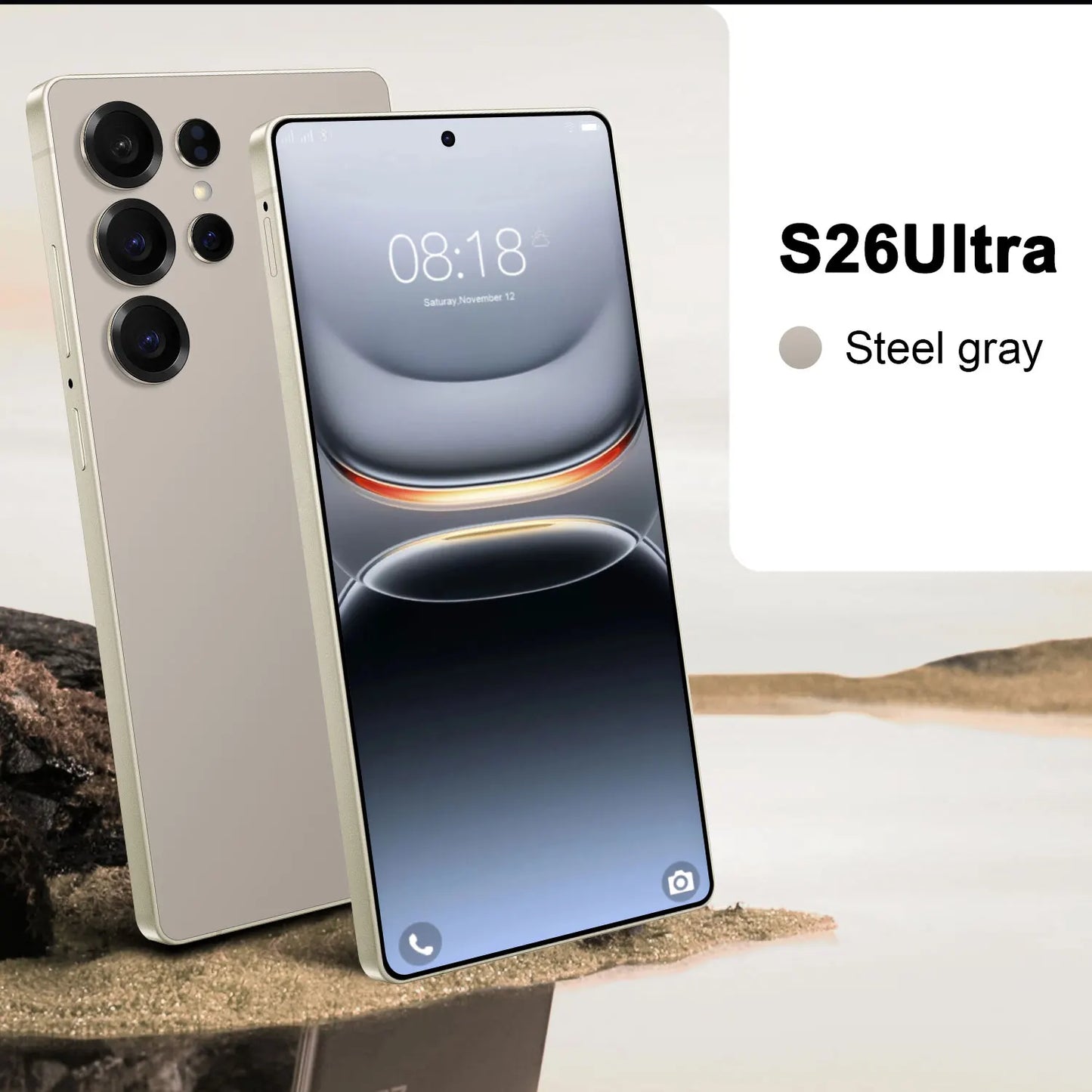 S26 Ultra NEW HOT 2025 original intelligent 5G dual card dual standby Android 14 system global version 8000mAh battery