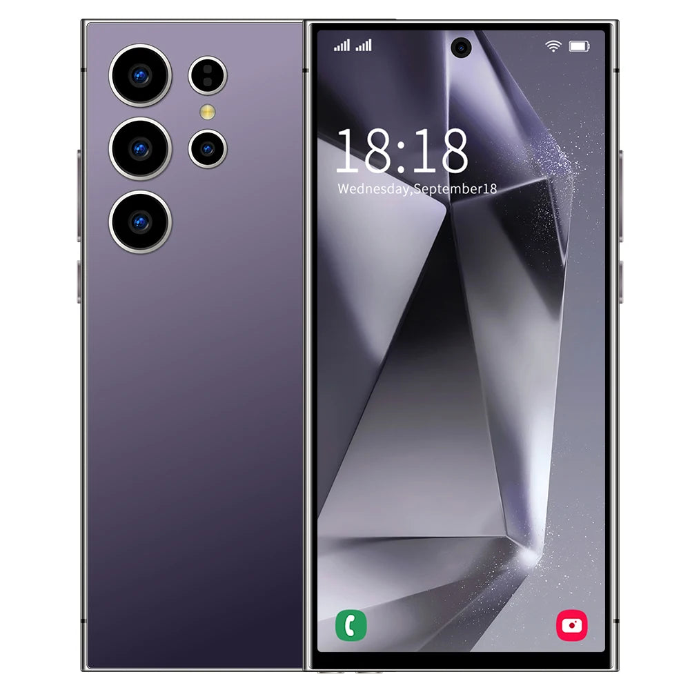 Mobile phone case is suitable Global Version S26 Ultra Smart Android Phone 5G 7.3 Inch HD Screen 108MP Camera Android14 Unlock