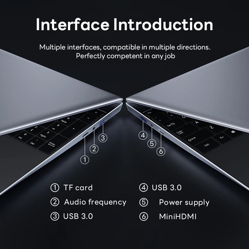 2025 Portable Gaming Laptop Computer Windows 11 Intel Core i9 8950HK 16GB DDR4 1TB 2TB SSD 1920*1080P Office Gaming PC Notebook