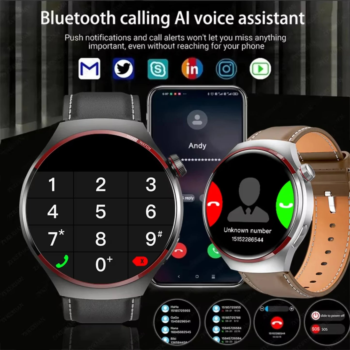 2024 Watch 4 PRO Smart Watch Men GT4Pro Bluetooth Call GPS NFC Heart rate Sport SmartwatchWomen
