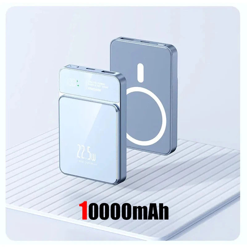 100000mAh Xiaomi Portable Magnetic Wireless Charging Mobile Power Support 22.5W Two-Way Fast Charging For Iphone Samsung Huawei