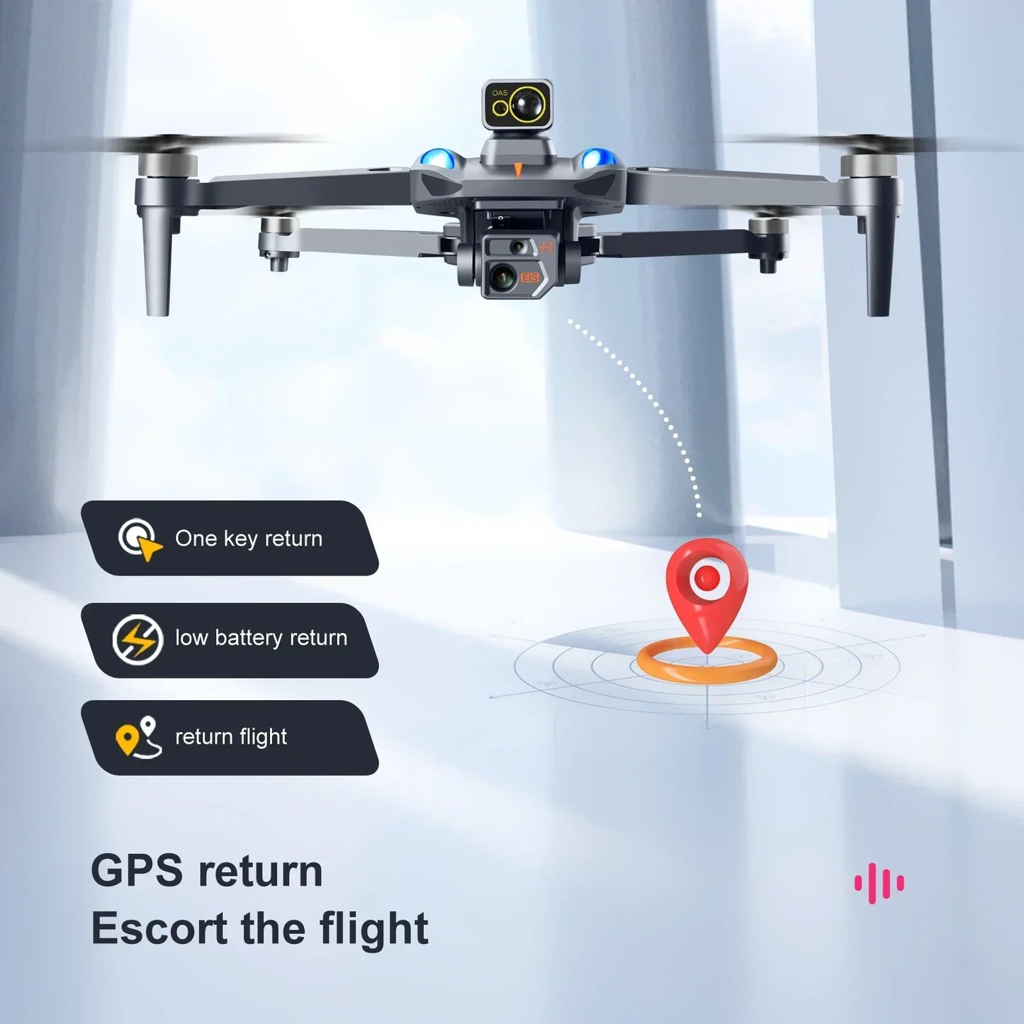 K911 MAX Drone professionnel 4K Dual HD Camera Drones Obstacle Avoidance GPS Four Axis Aircraft Foldable Helicopter Dron Toys