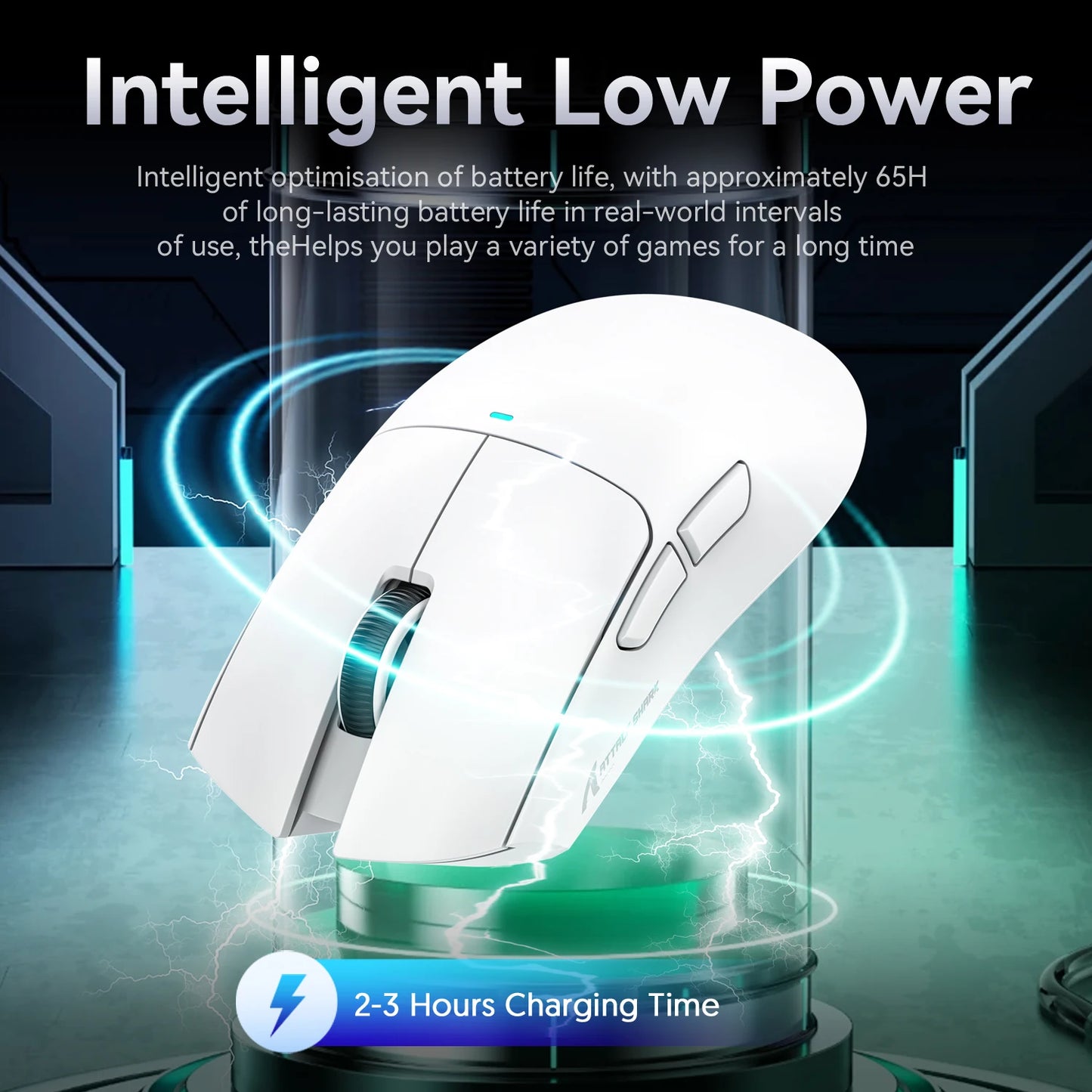 Attack Shark X11 Wireless Bluetooth Mouse,PAW3311 Three Mode 2.4G 400IPS RGB PC Gaming Mouse
