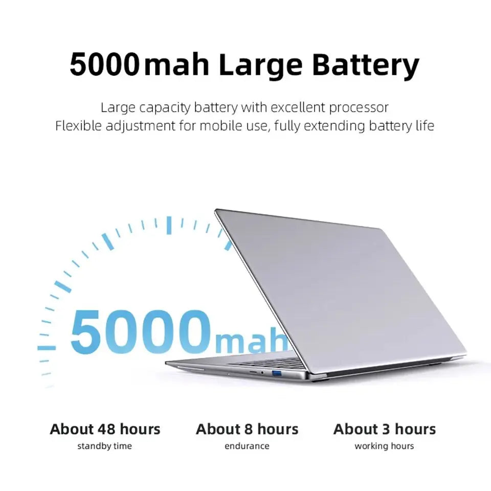 14.1 inch Laptop Computer intel core i7-7500U Windows 11 Portable Notebook 12GB DDR4 1TB 2TB SSD 1920*1080 Office Study Computer