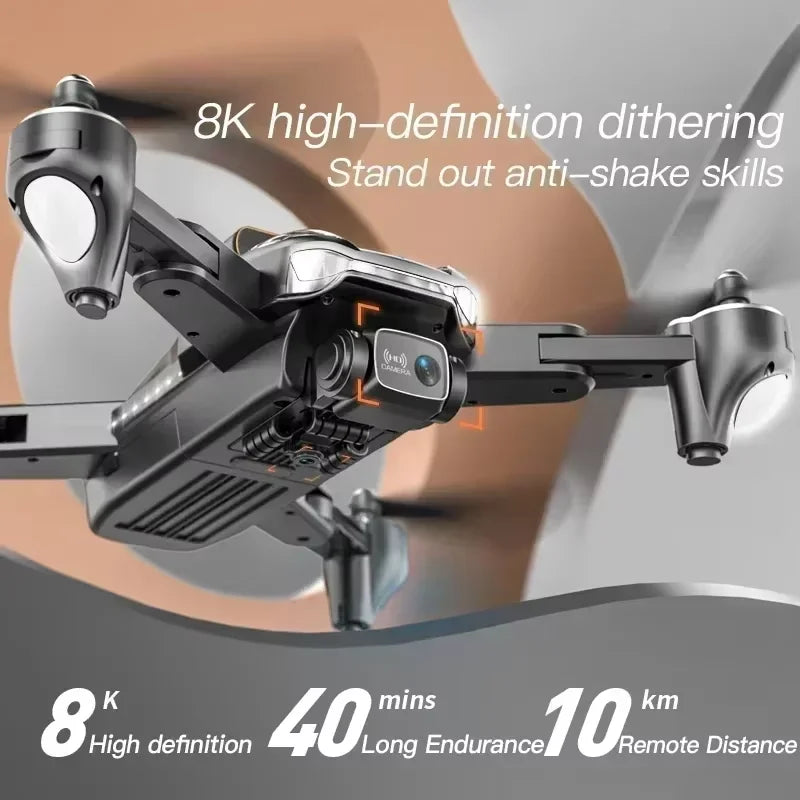 NEW P11 Pro Max 8K Dual-Camera RC Drone 5G GPS Professional Intelligent Obstacle Avoidanc Brushless Foldable Quadrotor Toys Gift