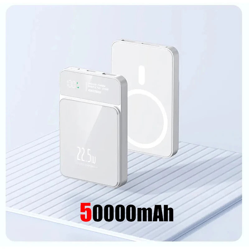 100000mAh Xiaomi Portable Magnetic Wireless Charging Mobile Power Support 22.5W Two-Way Fast Charging For Iphone Samsung Huawei