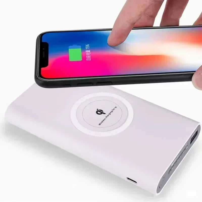 200000mAh Power Bank Two Way Wireless Fast Charging Powerbank Magnetic Type-c External Battery For Iphone Samsung Xiaomi Lenovo