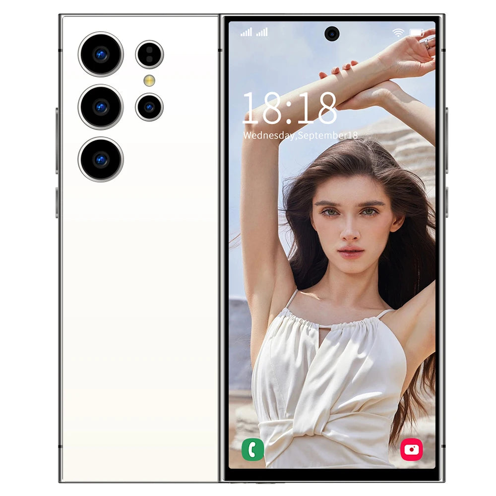 Mobile phone case is suitable Global Version S26 Ultra Smart Android Phone 5G 7.3 Inch HD Screen 108MP Camera Android14 Unlock
