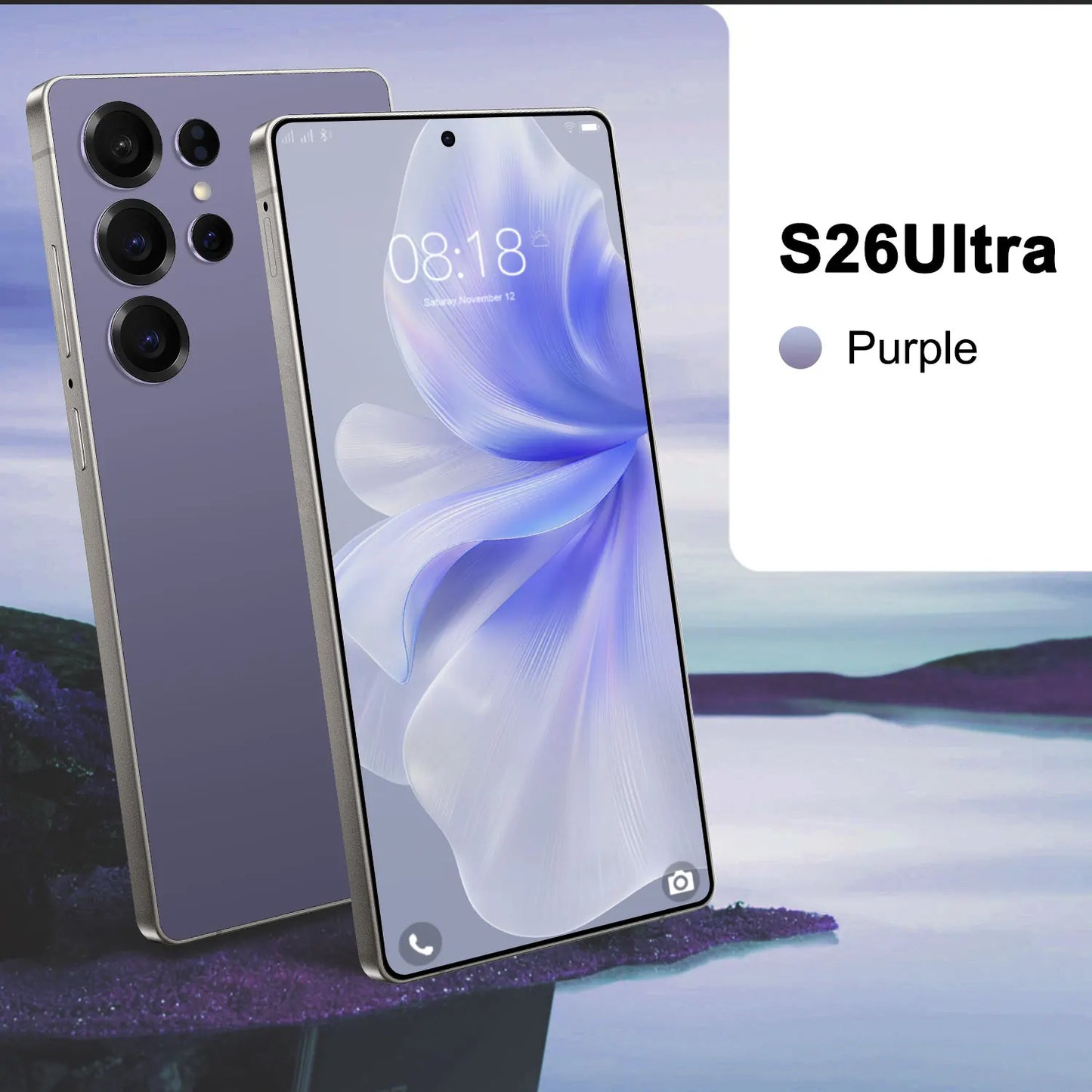 S26 Ultra NEW HOT 2025 original intelligent 5G dual card dual standby Android 14 system global version 8000mAh battery
