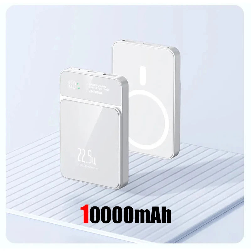 100000mAh Xiaomi Portable Magnetic Wireless Charging Mobile Power Support 22.5W Two-Way Fast Charging For Iphone Samsung Huawei