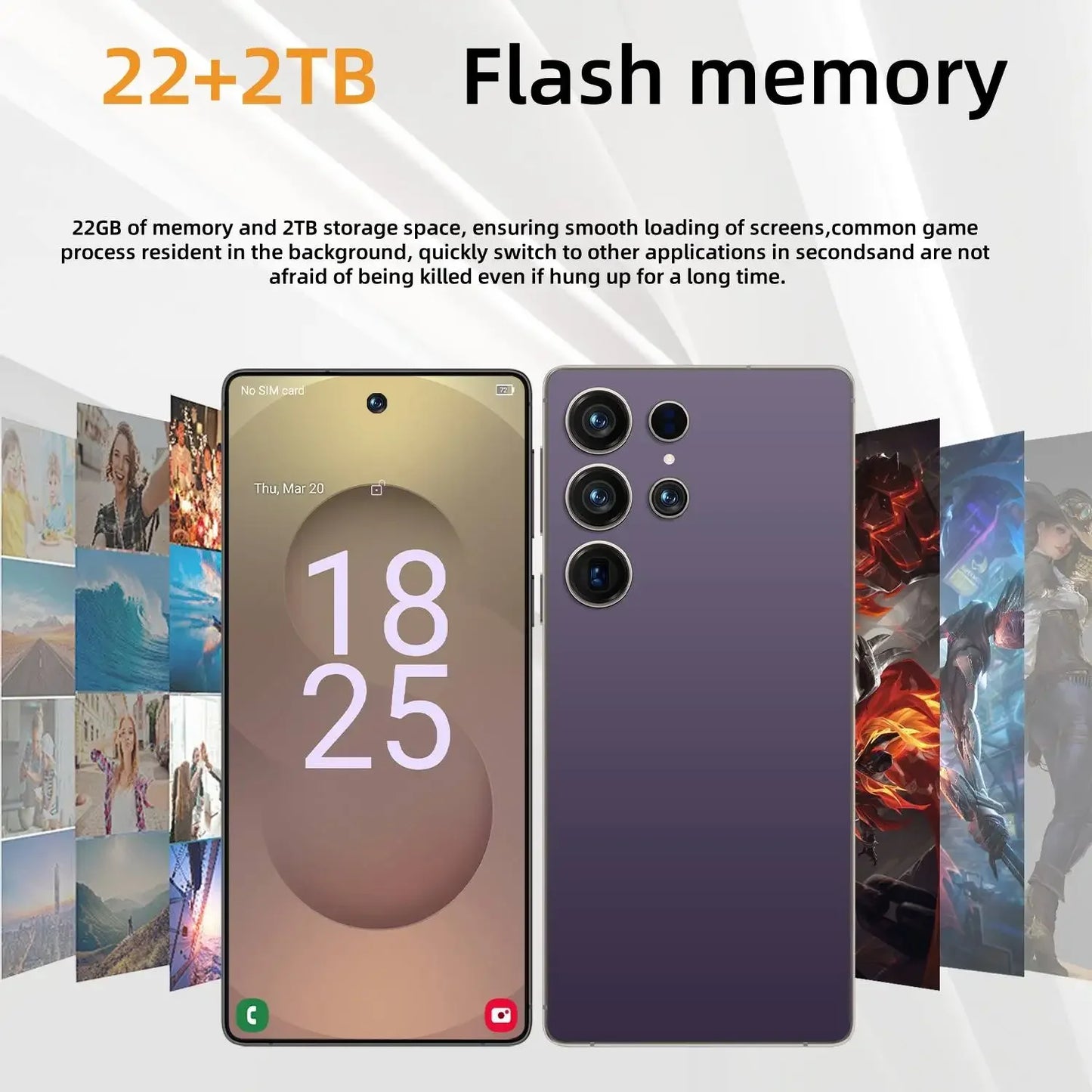 2025 High Quality For S26 Ultra 7.3 Inch LCD Smartphone Display Touch Screen AMOLED Display Panel Dynamic Moblie Phones