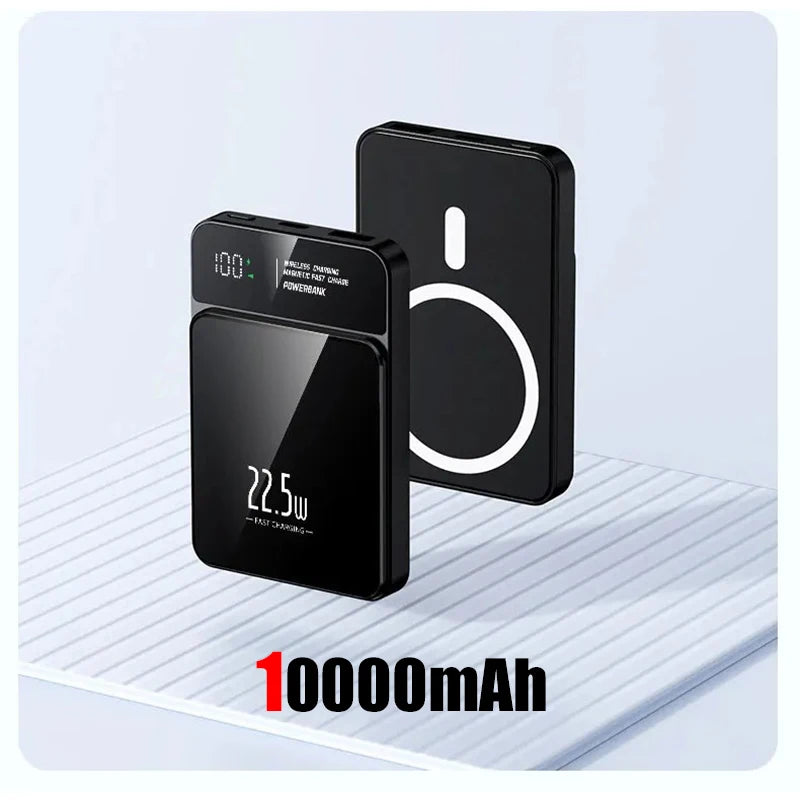 100000mAh Xiaomi Portable Magnetic Wireless Charging Mobile Power Support 22.5W Two-Way Fast Charging For Iphone Samsung Huawei