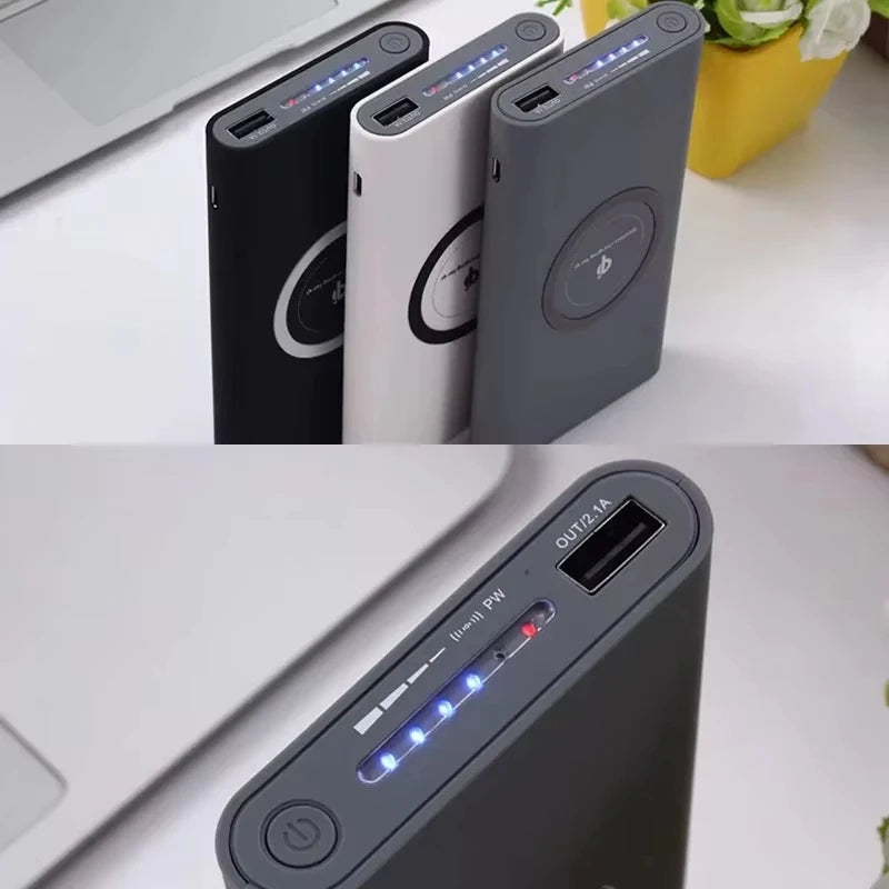 200000mAh Power Bank Two Way Wireless Fast Charging Powerbank Magnetic Type-c External Battery For Iphone Samsung Xiaomi Lenovo