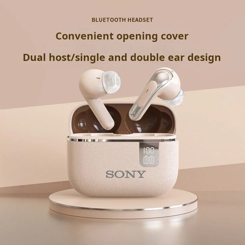 Origin Sony Wireless Headphones Bluetooth Headset ENC Power Digital Display Stereo Sound Earphones for All Smartphones NE109