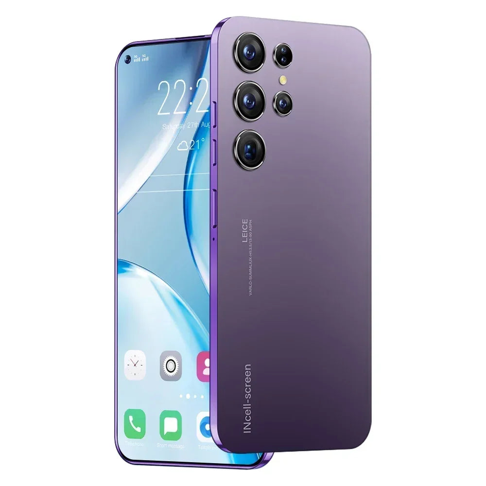 S25 Ultra Smartphone 7.3inch HD Front 72 million Pixels camera 108million HD rear camera Android14 Face Unlocked mobilephone