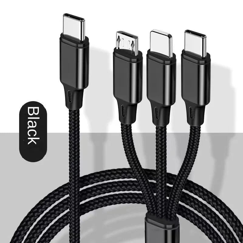 Type-c Three-in-one Charging Line PD One-minute Three-vehicle Fast Charging Line
