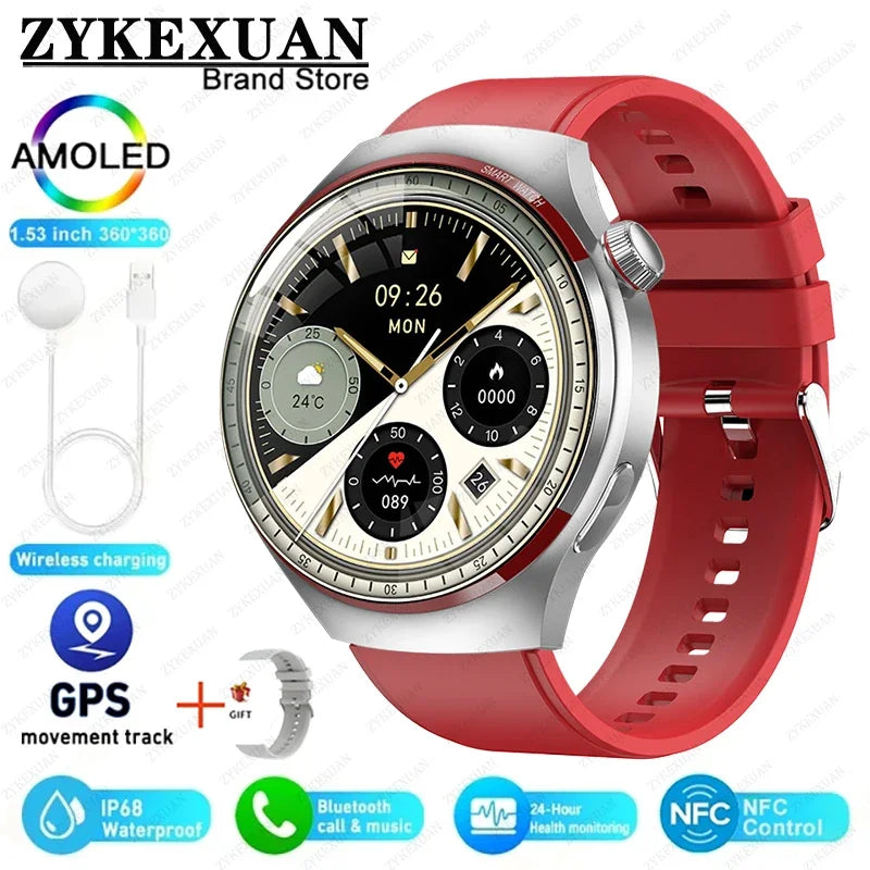 2024    Watch 4 PRO Smart Watch Men GT4Pro    Bluetooth Call GPS NFC Heart rate Sport SmartwatchWomen
