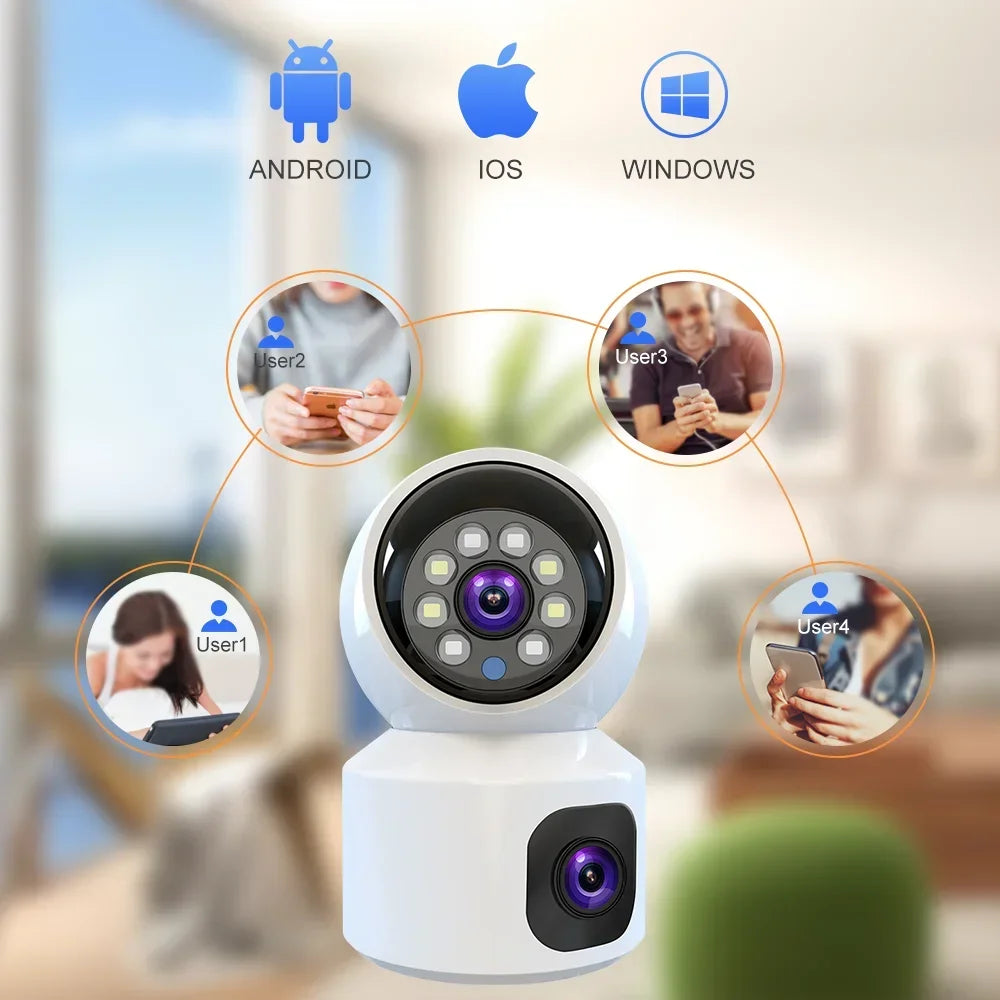 8MP WiFi IP Camera Smart Home Security Camera Baby Pet Monitor Auto Tracking Two-way Audio Wireless PTZ Surveillance Camera