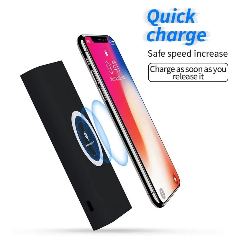 200000mAh Power Bank Two Way Wireless Fast Charging Powerbank Magnetic Type-c External Battery For Iphone Samsung Xiaomi Lenovo