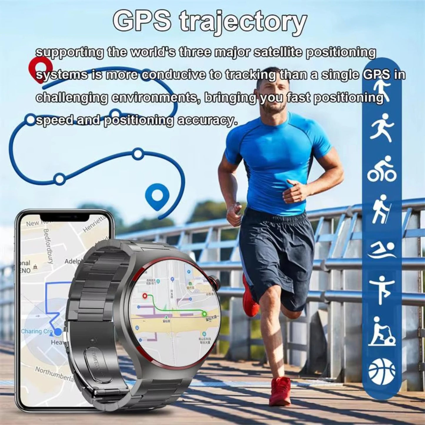 2024    Watch 4 PRO Smart Watch Men GT4Pro    Bluetooth Call GPS NFC Heart rate Sport SmartwatchWomen