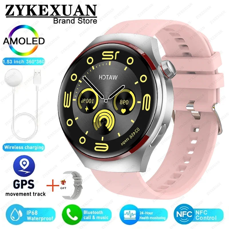 2024    Watch 4 PRO Smart Watch Men GT4Pro    Bluetooth Call GPS NFC Heart rate Sport SmartwatchWomen